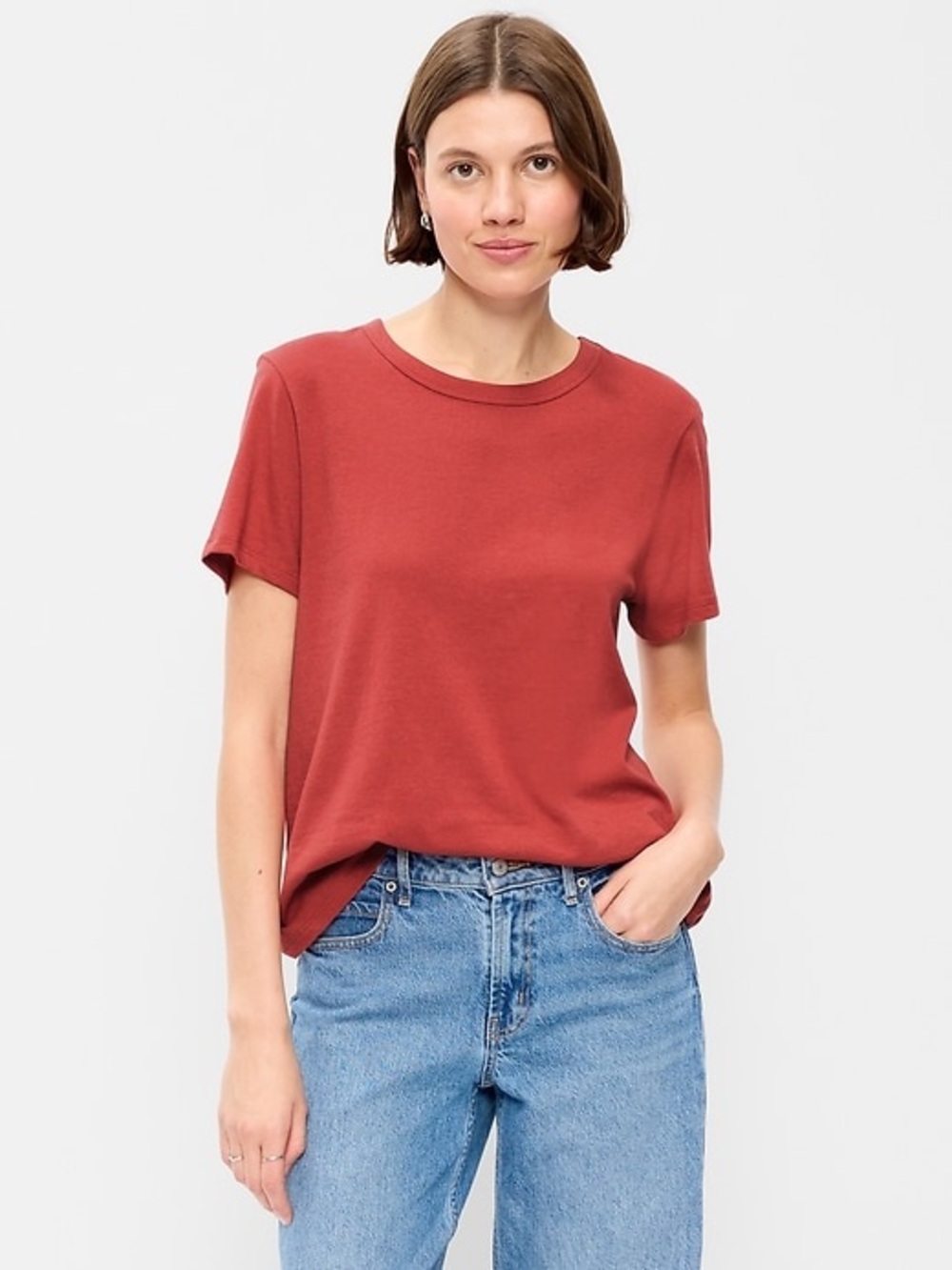 Women's GUC Old Navy Relaxed Fit Tee in Burnt Orange Size Large